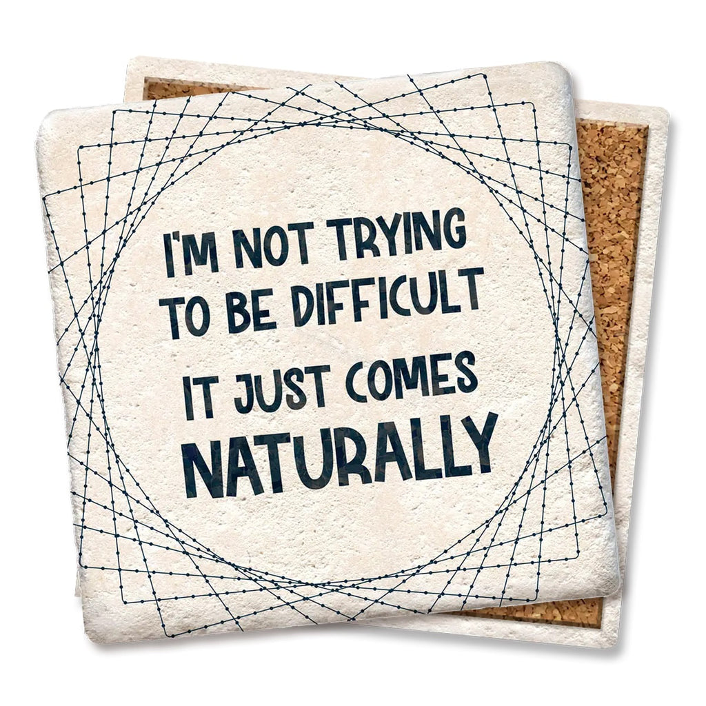 Difficult Limestone Coaster by Tipsy