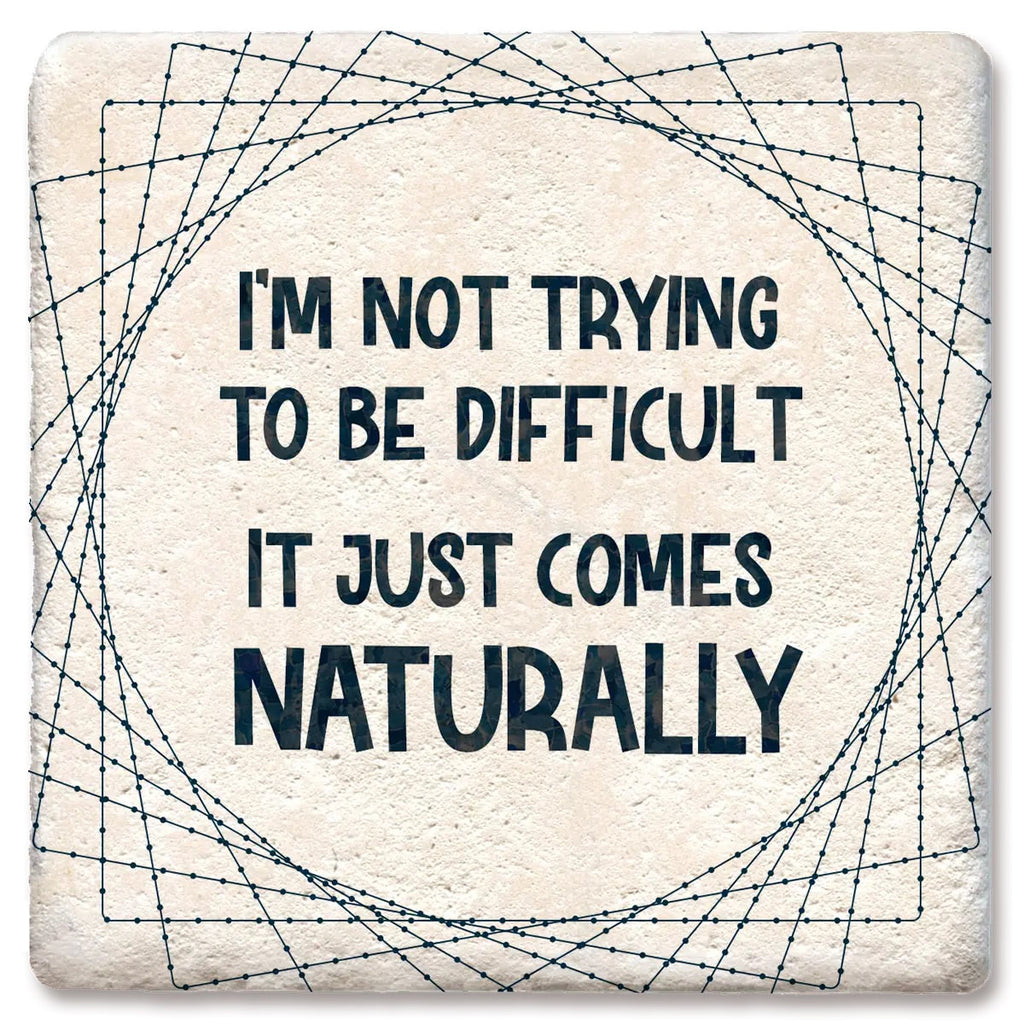 Difficult Limestone Coaster by Tipsy
