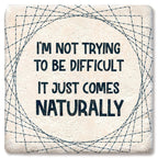 Difficult Limestone Coaster by Tipsy