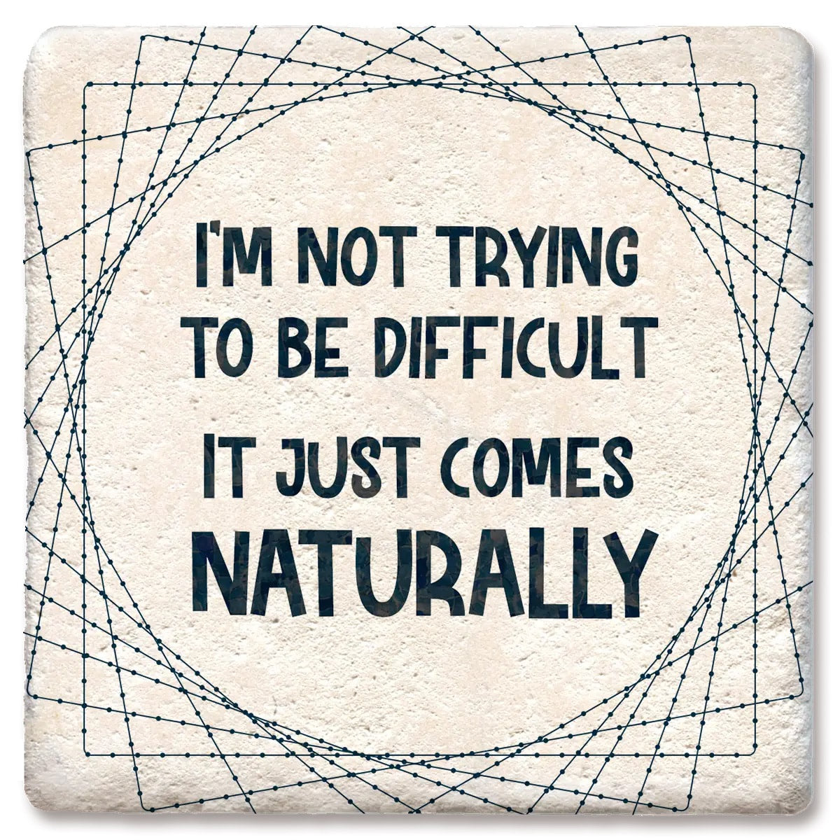 Difficult Limestone Coaster by Tipsy