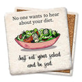 Sad Salad Limestone Coaster by Tipsy