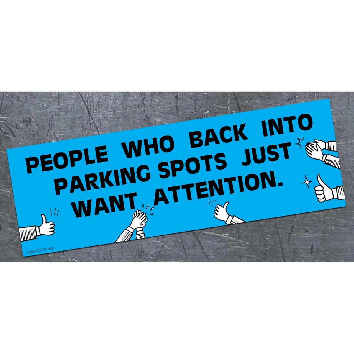 Backing into parking spots - bumper magnet - AA