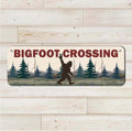 Bigfoot Crossing - Aluminum Wall Sign Art - AA