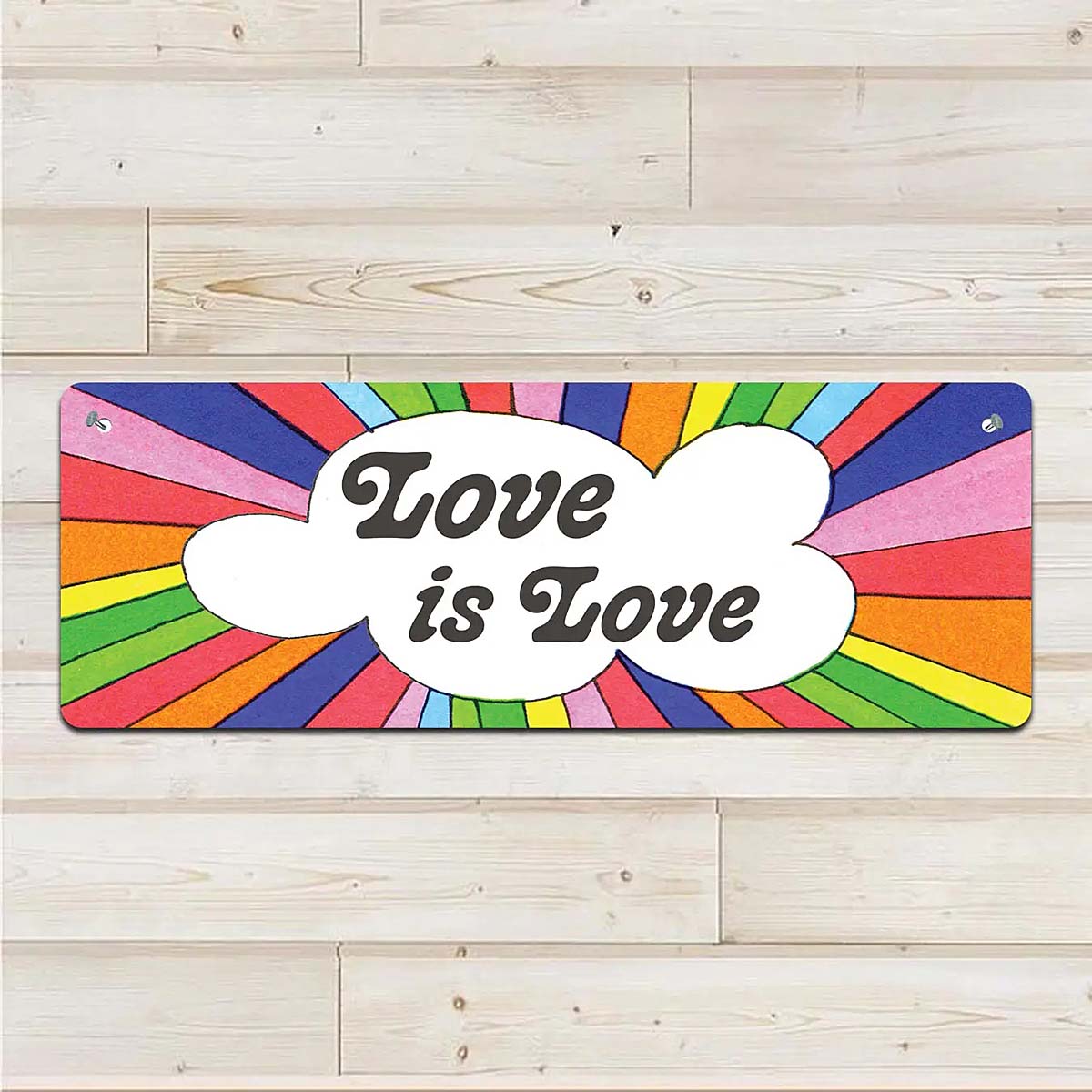 Love is Love - Aluminum Wall Sign Art - AA