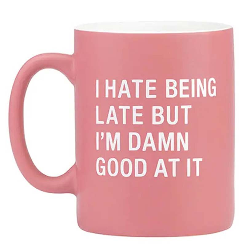 Hate Being Late Stoneware Coffee Mug