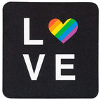 Pride collection of 4 different lgbtq coasters