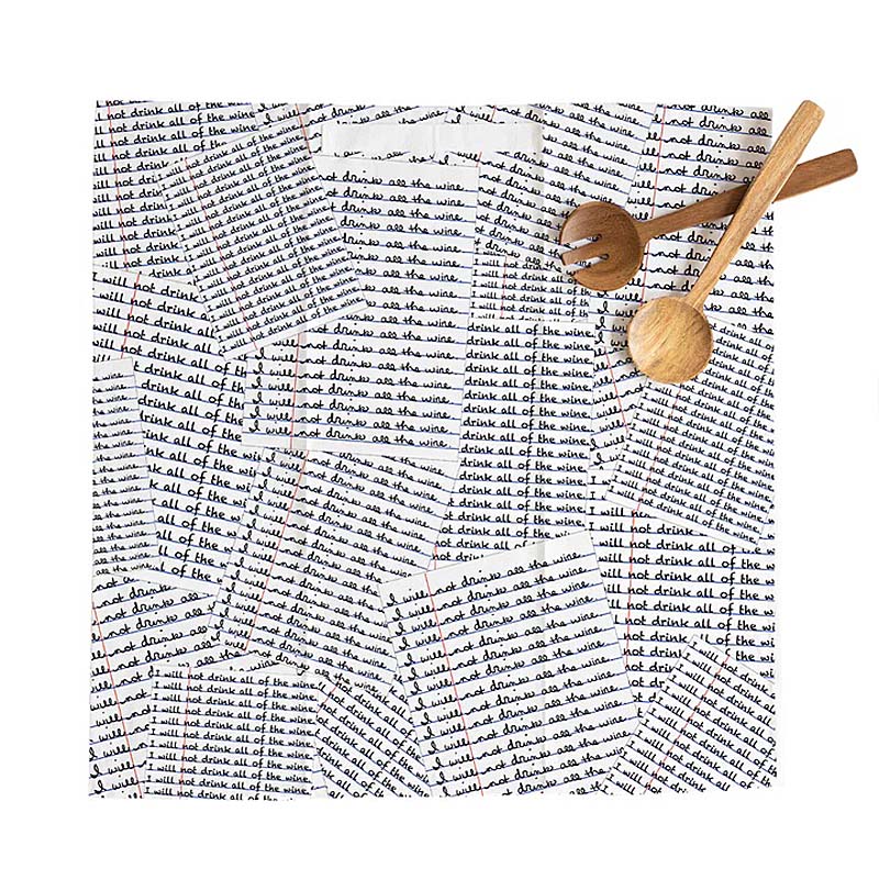 Will not Drink all the wine - Hang Tight Cotton Towel with pull through loop - by Twisted Wares