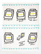 Blue Q Kitchen Towel - Printed Cotton Kitchen Towel - Hot Buns Are Ready!