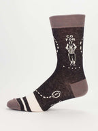 Sunday Football Socks, Go For It, Nothing Else Matters - Blue Q Men's crew socks