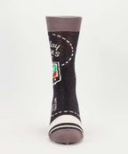 Sunday Football Socks, Go For It, Nothing Else Matters - Blue Q Men's crew socks