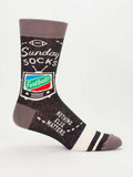 Sunday Football Socks, Go For It, Nothing Else Matters - Blue Q Men's crew socks