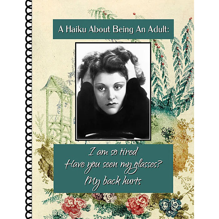 Haiku - 4.25 x 5.5 lined notebook by Umlaut Brooklyn