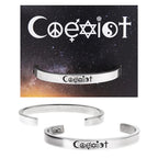 CoExist lead-free pewter adjustable cuff bracelets