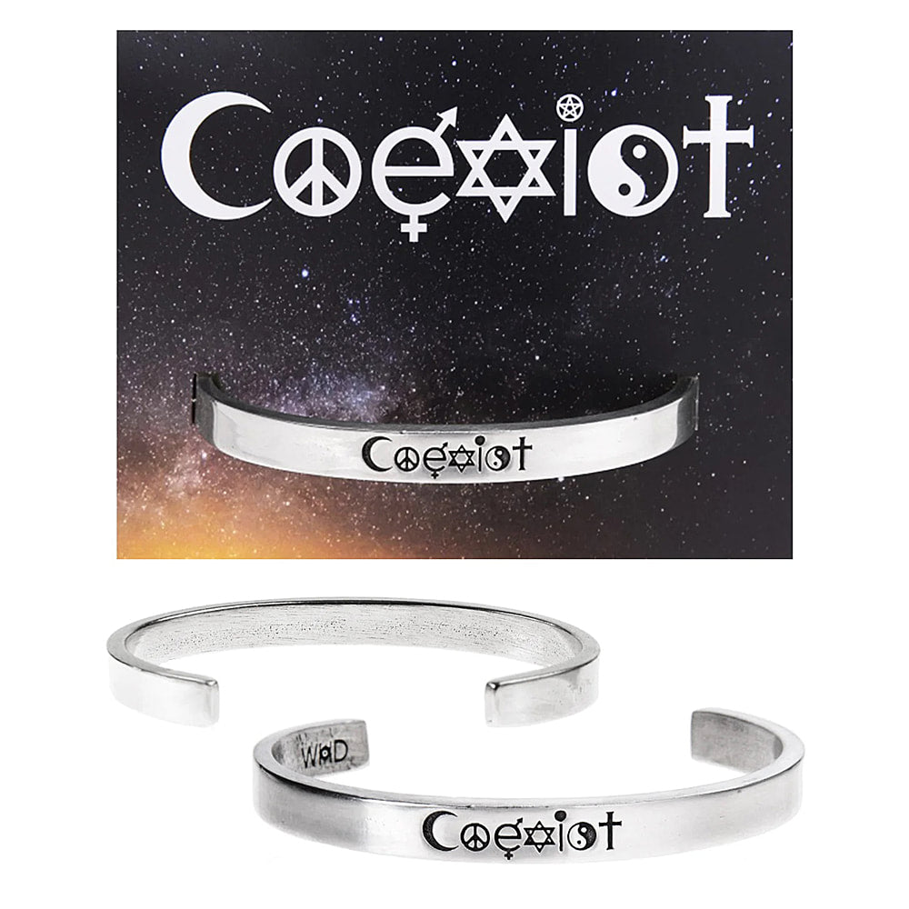 CoExist lead-free pewter adjustable cuff bracelets