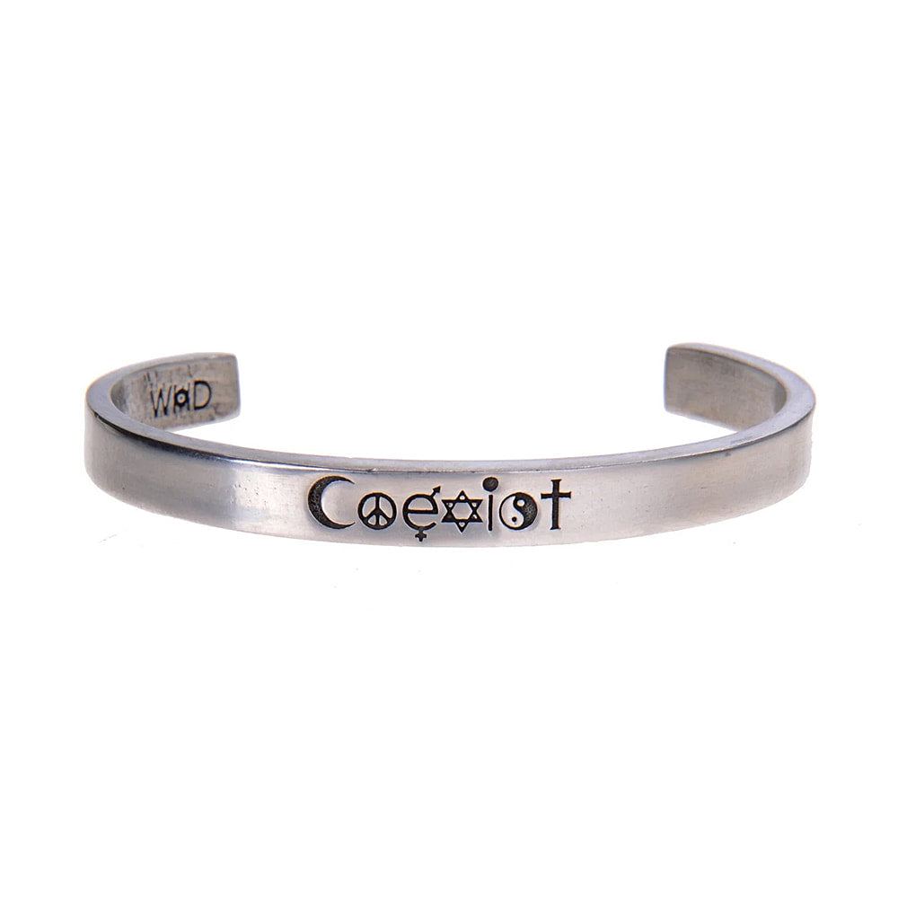 CoExist lead-free pewter adjustable cuff bracelets