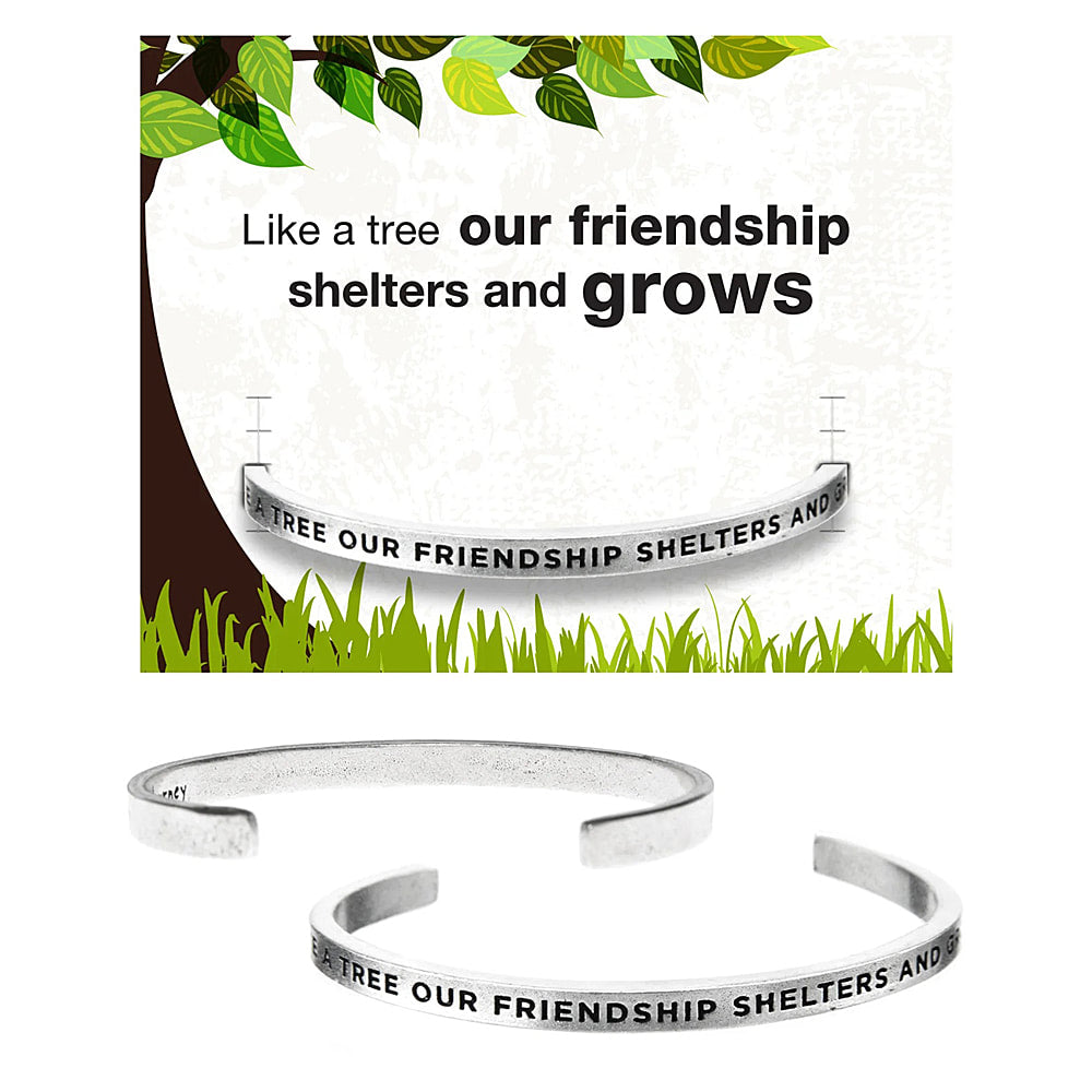 Like a Tree lead-free pewter adjustable cuff bracelets