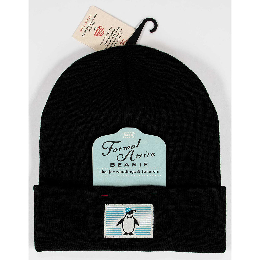 SALE: Formal Attire recycled beanie by Blue Q