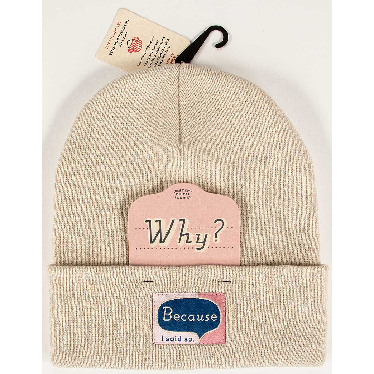 SALE:  Because I said So recycled beanie by Blue Q