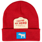 SALE: Hero recycled beanie by Blue Q
