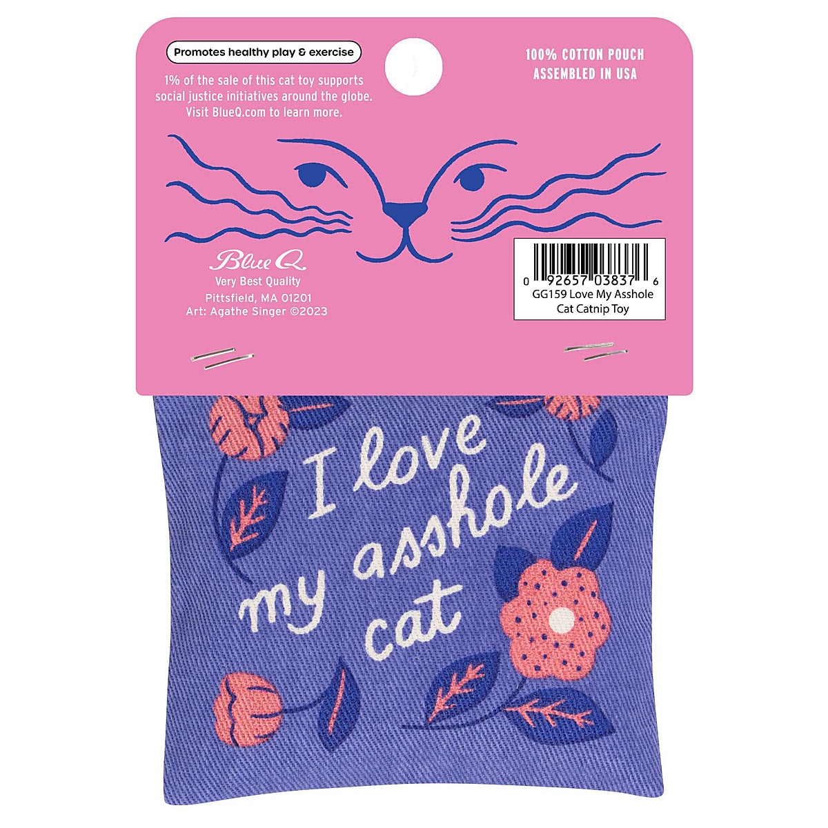 Love My Asshole Cat Organic Catnip by Blue Q