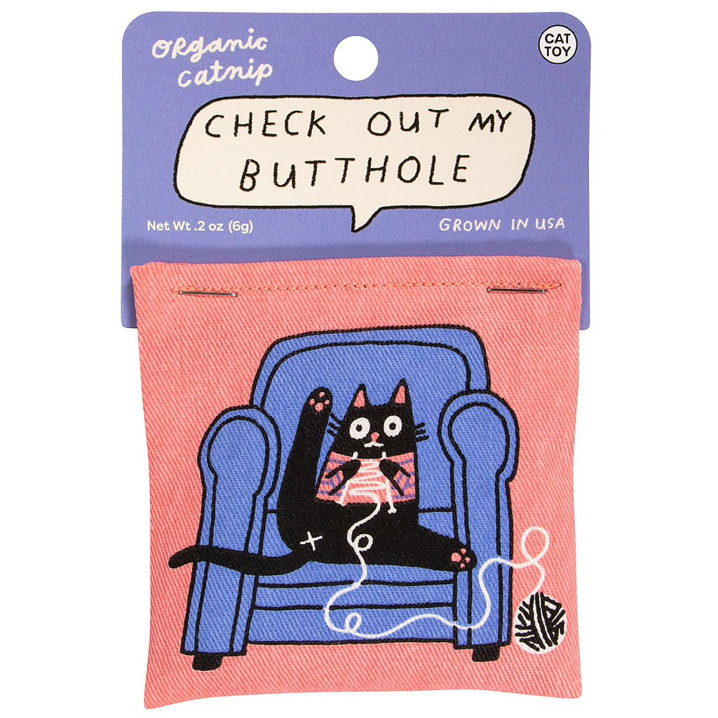 Check Out My Butthole Organic Catnip by Blue Q