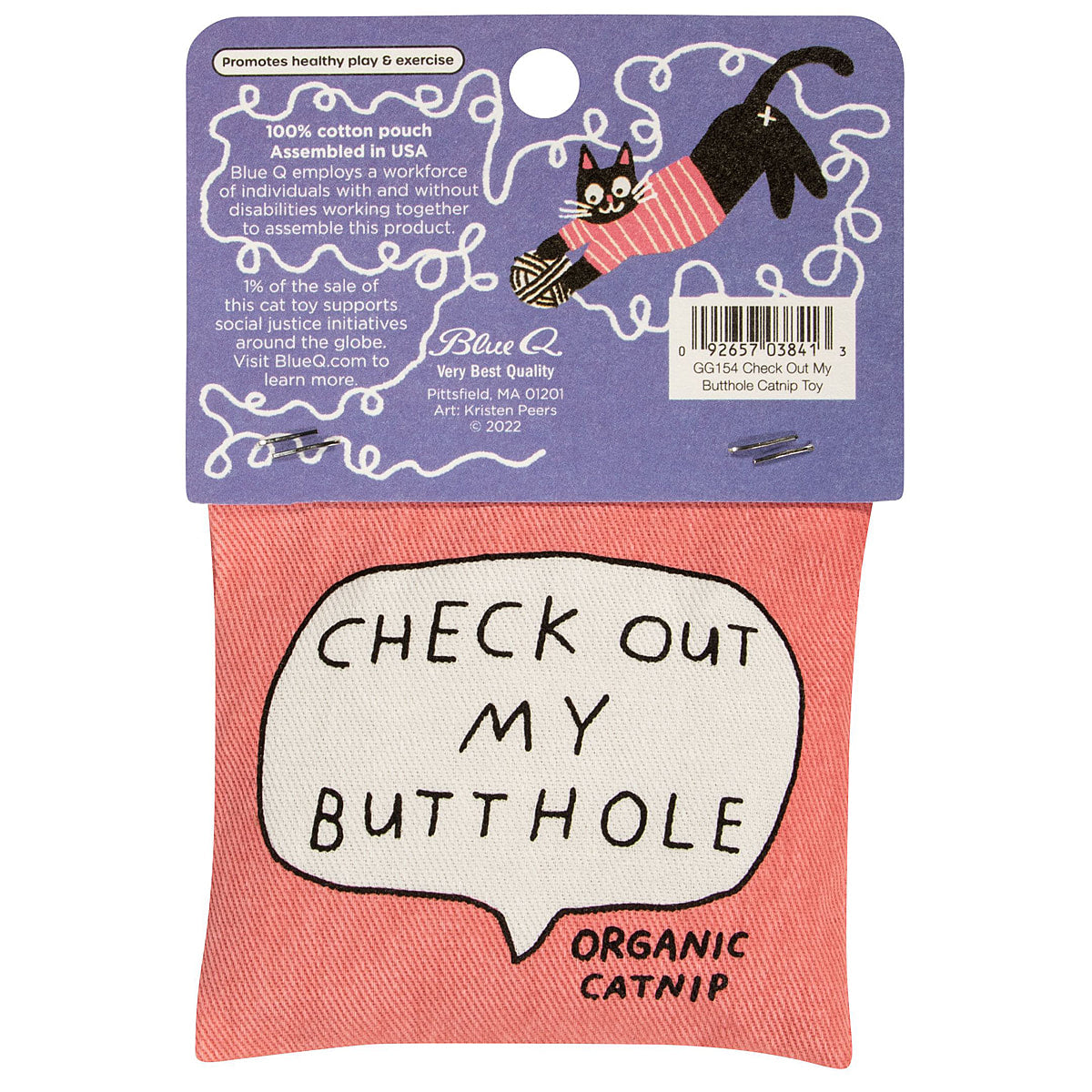 Check Out My Butthole Organic Catnip by Blue Q