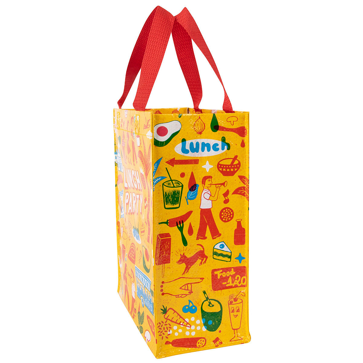 Lunch Party - Blue Q Handy Tote   10x8.5x4.5   Reusable Lunch Bag