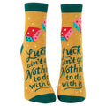 Women's Ankle Socks -Luck Aint Got Nothing To Do With It - Blue Q