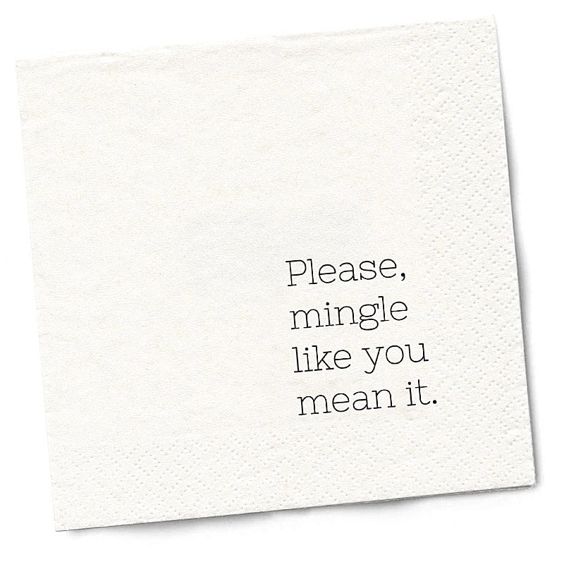 Mingle Cocktail Napkins by Twisted Wares