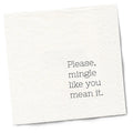 Mingle Cocktail Napkins by Twisted Wares