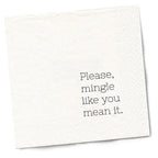 Mingle Cocktail Napkins by Twisted Wares