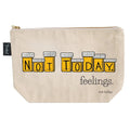 Not Today Feelings toiletries bag - canvas and lined Twisted Wares Bitch Bag