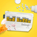 Not Today Feelings toiletries bag - canvas and lined Twisted Wares Bitch Bag