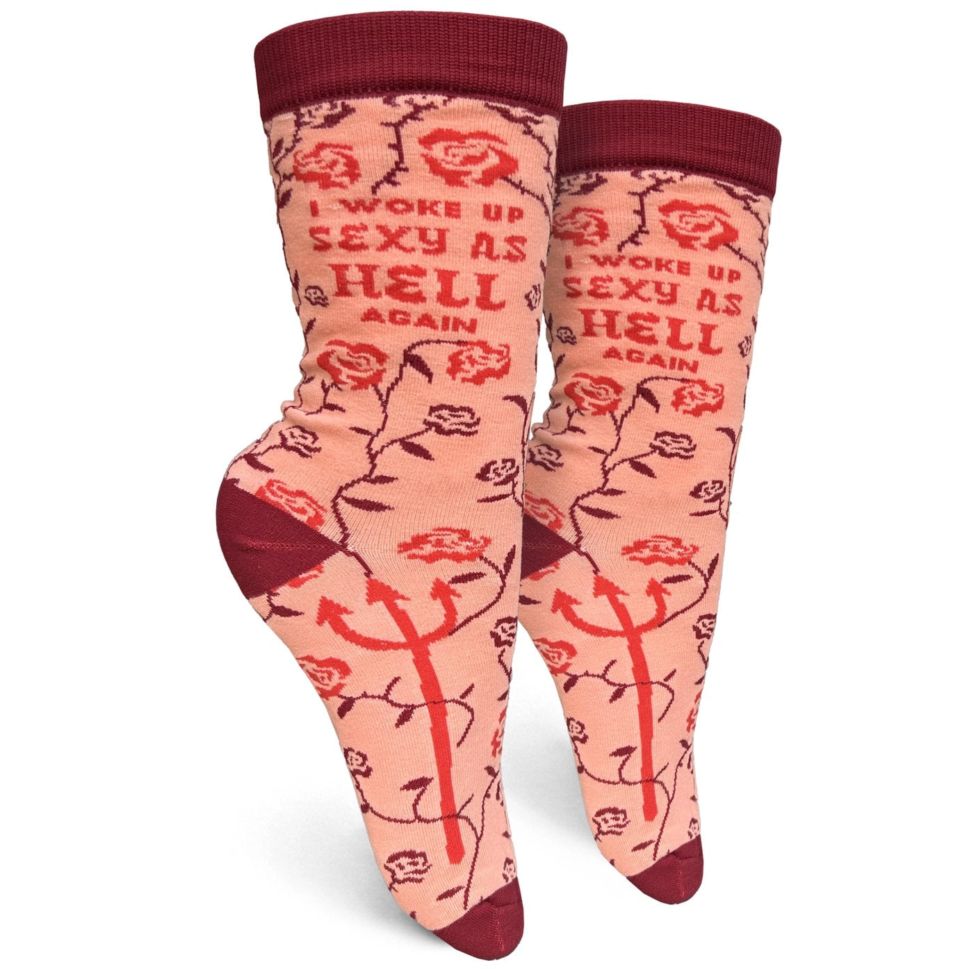 I Woke Up Sexy As Hell Women's Crew Socks - BB