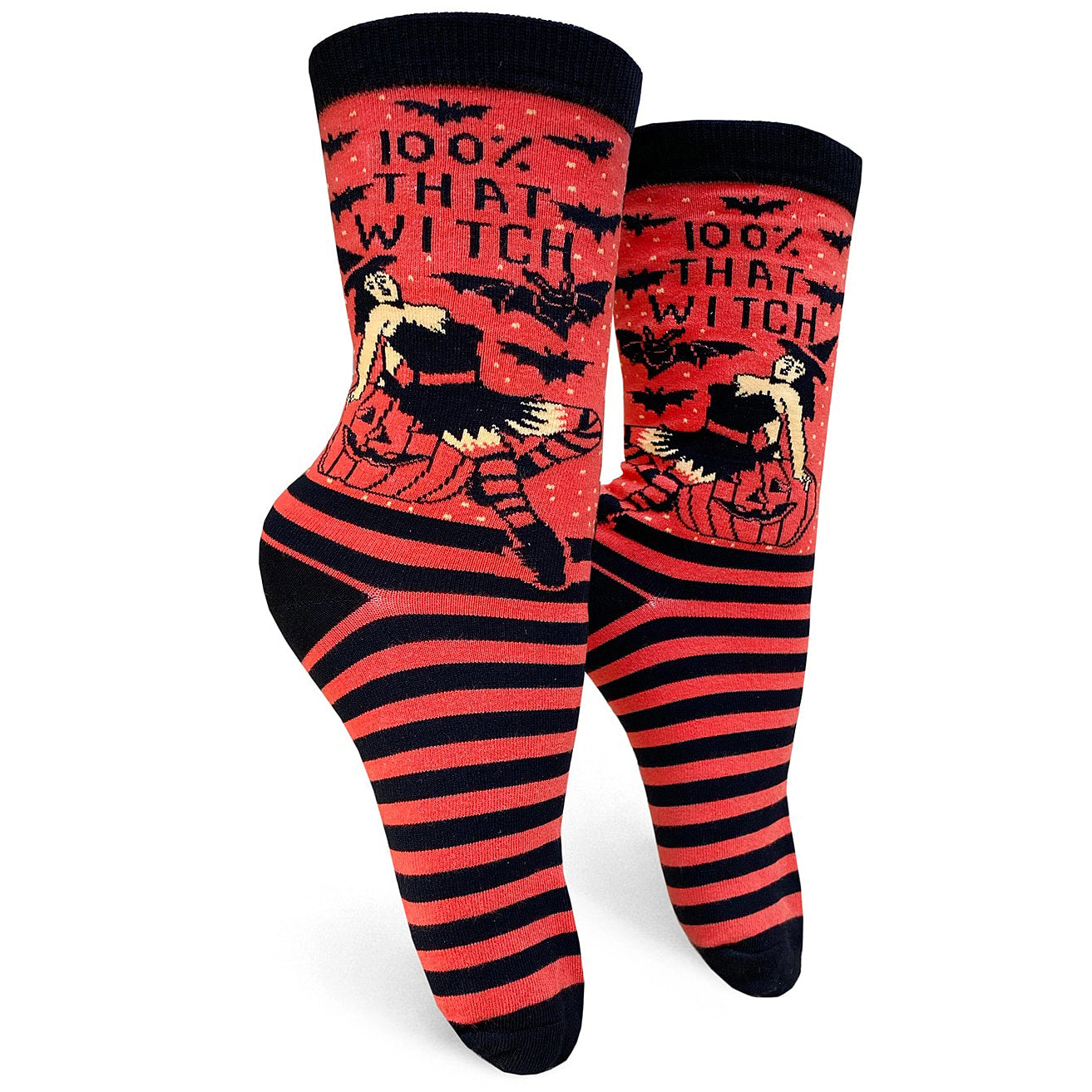 100% That Witch Women's Crew Socks - BB