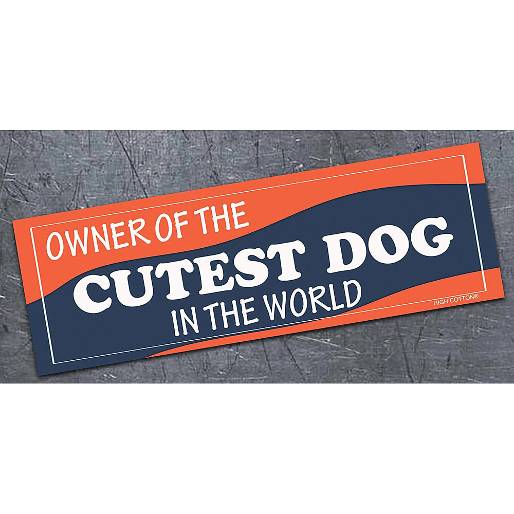 Cutest Dog - bumper magnet - AA