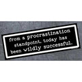 Procrastination - bumper magnet - AA