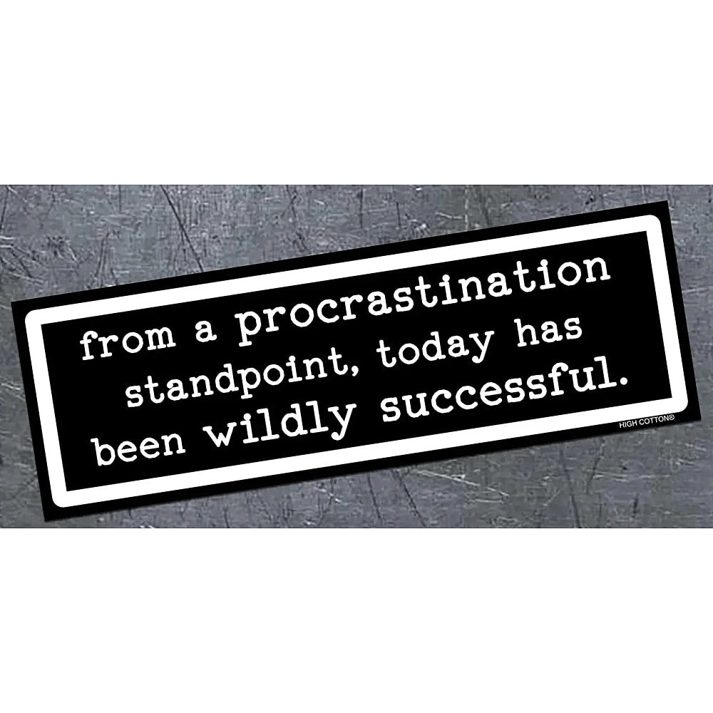 Procrastination - bumper magnet - AA
