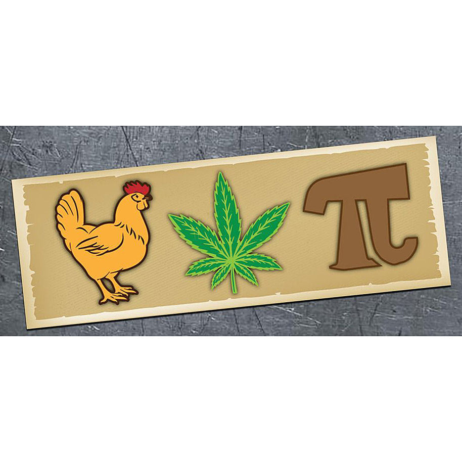 Chicken Pot Pi - bumper magnet - AA