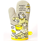 Droppin' a New Recipe Blue Q Cotton Oven Mitts