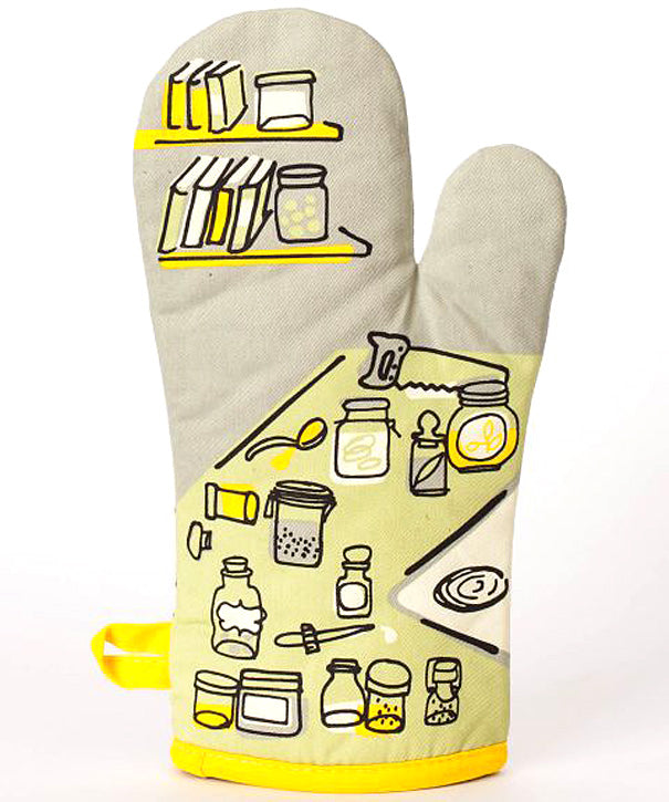 Droppin' a New Recipe Blue Q Cotton Oven Mitts