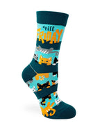 Hangin on till Friday - Women's Combed Cotton Crew Socks