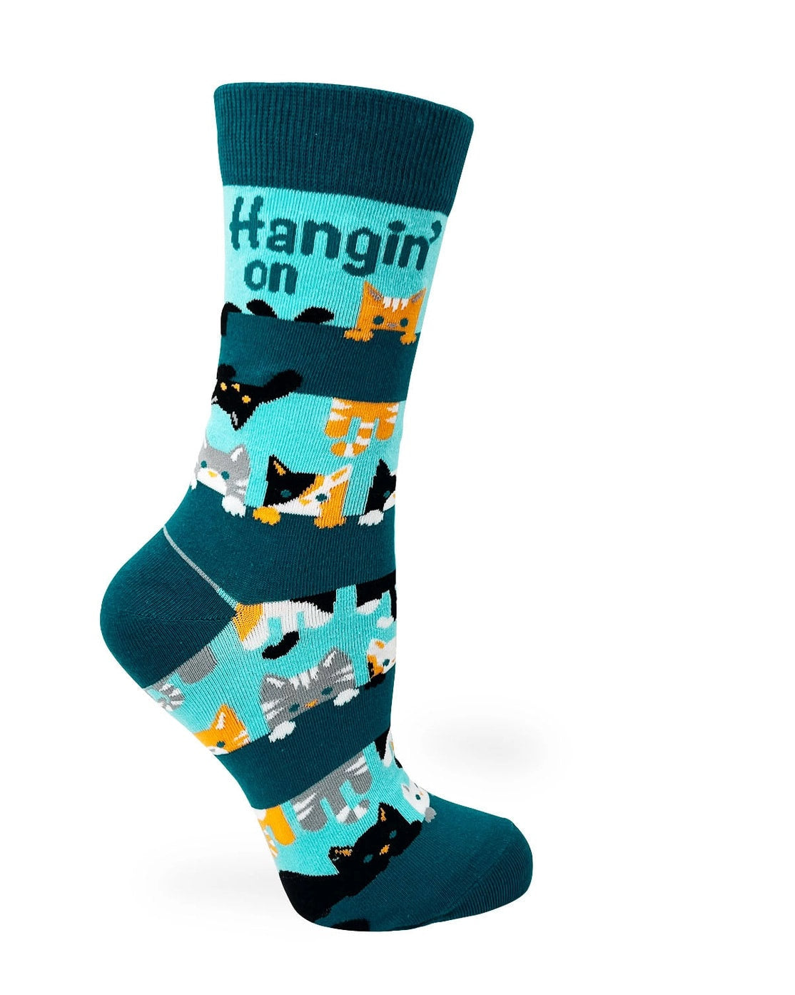 Hangin on till Friday - Women's Combed Cotton Crew Socks