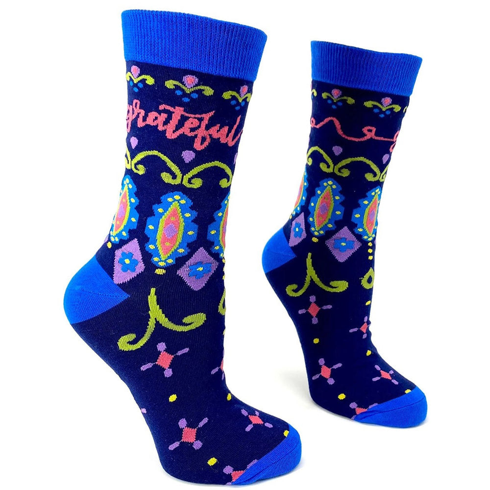 Grateful - Women's Combed Cotton Crew Socks