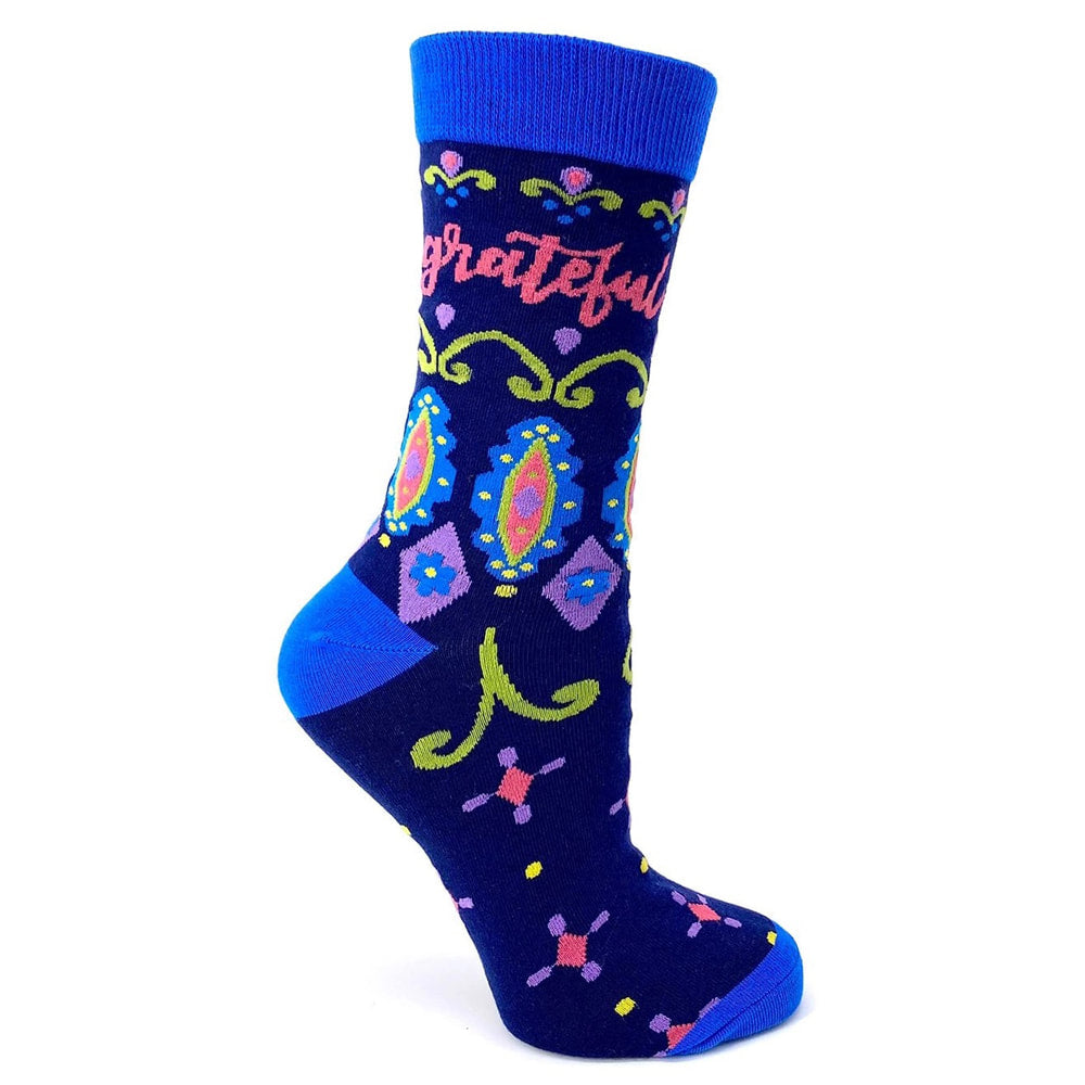 Grateful - Women's Combed Cotton Crew Socks