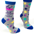 Hey Karma - Women's Combed Cotton Crew Socks