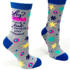 Hey Karma - Women's Combed Cotton Crew Socks