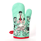 Pizza's Here Blue Q Cotton Oven Mitts