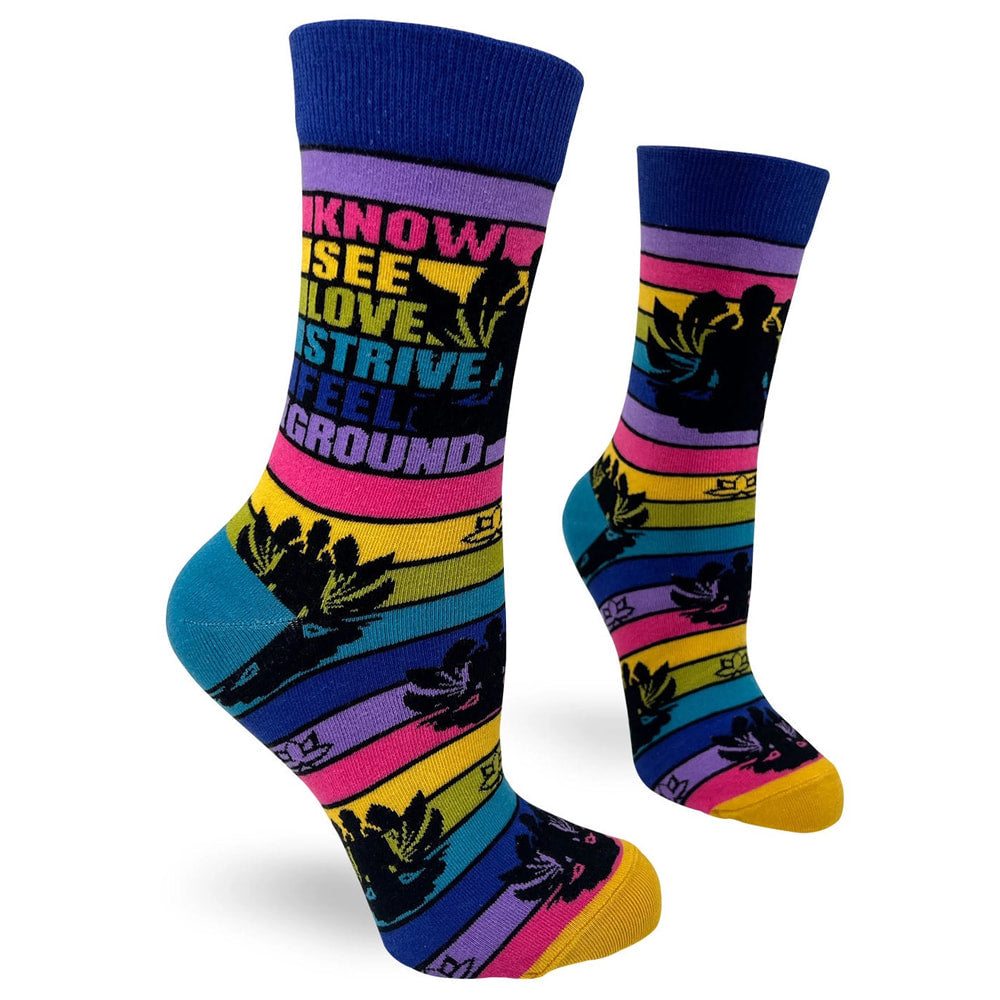 Zen Yoga - Women's Combed Cotton Crew Socks