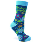 The World Laughs Women's Combed Cotton Crew Socks